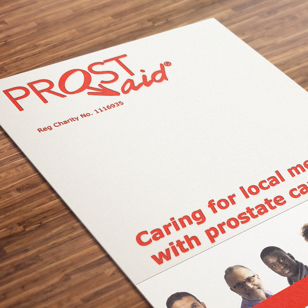 PROSTaid Brochure designed and printed by Hyphen