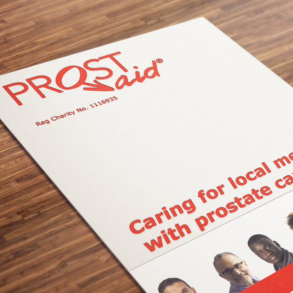 PROSTaid brochure designed and printed by Hyphen - Your Local Marketing Support