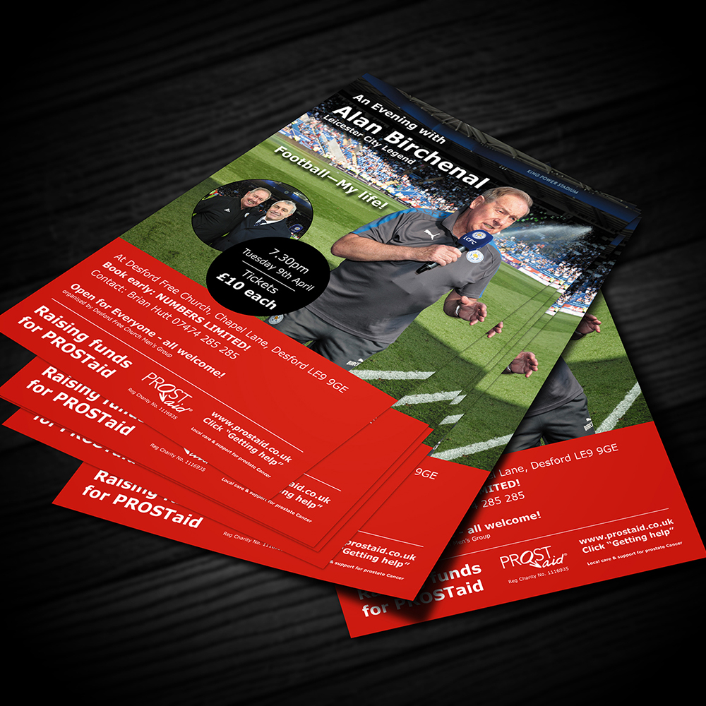 PROSTaid leaflets designed and printed by Hyphen